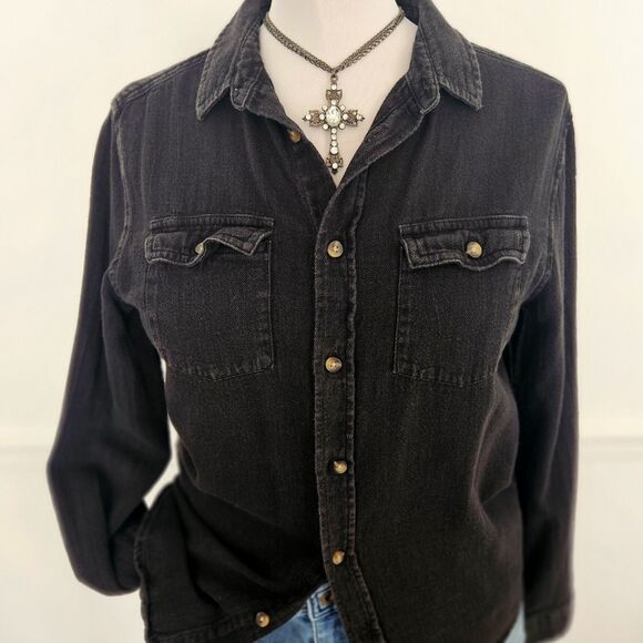 Vintage Rhinestone Edwardian Cross Pendant Necklace Women Goth Gray Black - Picture 4 of 4